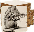 Holzuntersetzer 10x10 cm mit eigener Gravur