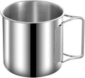 Blechtasse mit klappbaren griffen