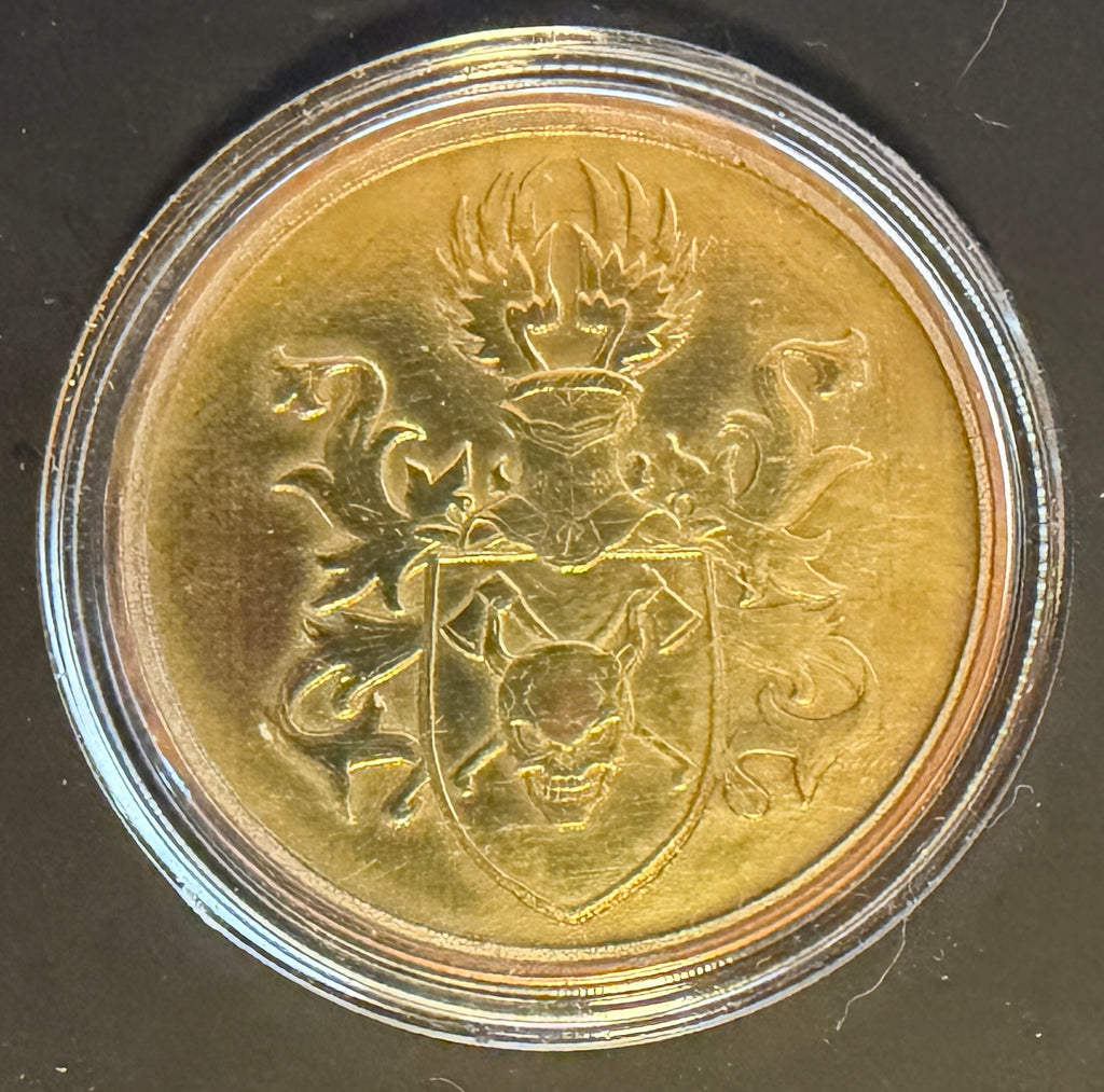 Lasergravierter Challenge Coin aus Messing